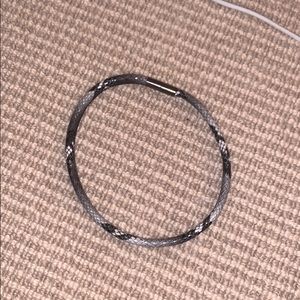 Snakeskin magnet necklace